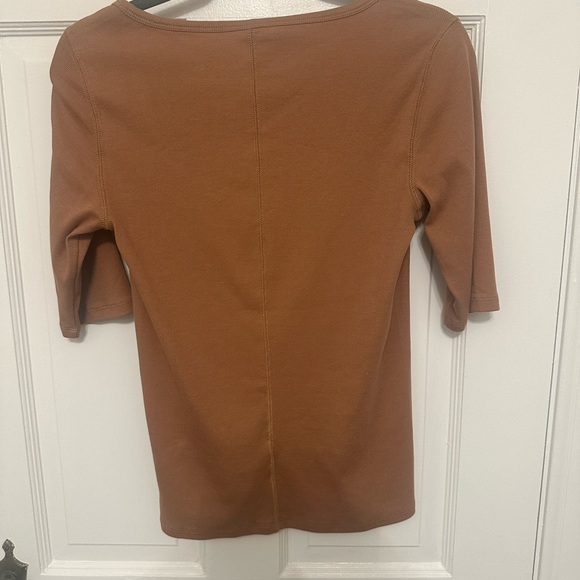 Everlane Pima Micro-Rib Scoop-Neck L - Picture 2 of 3